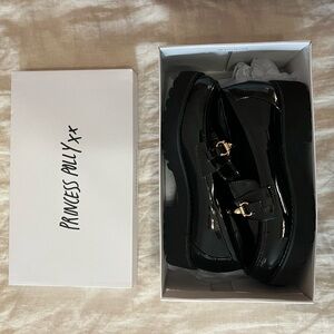 Princess Polly Glossy Black Loafers